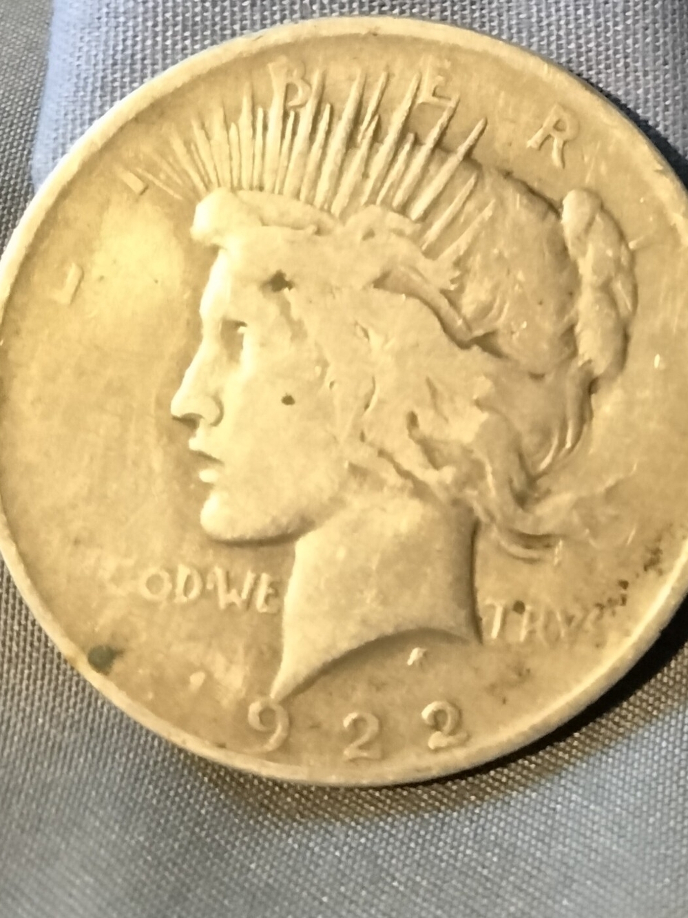 1922 Peace Silver Dollar Coin - 90% Silver